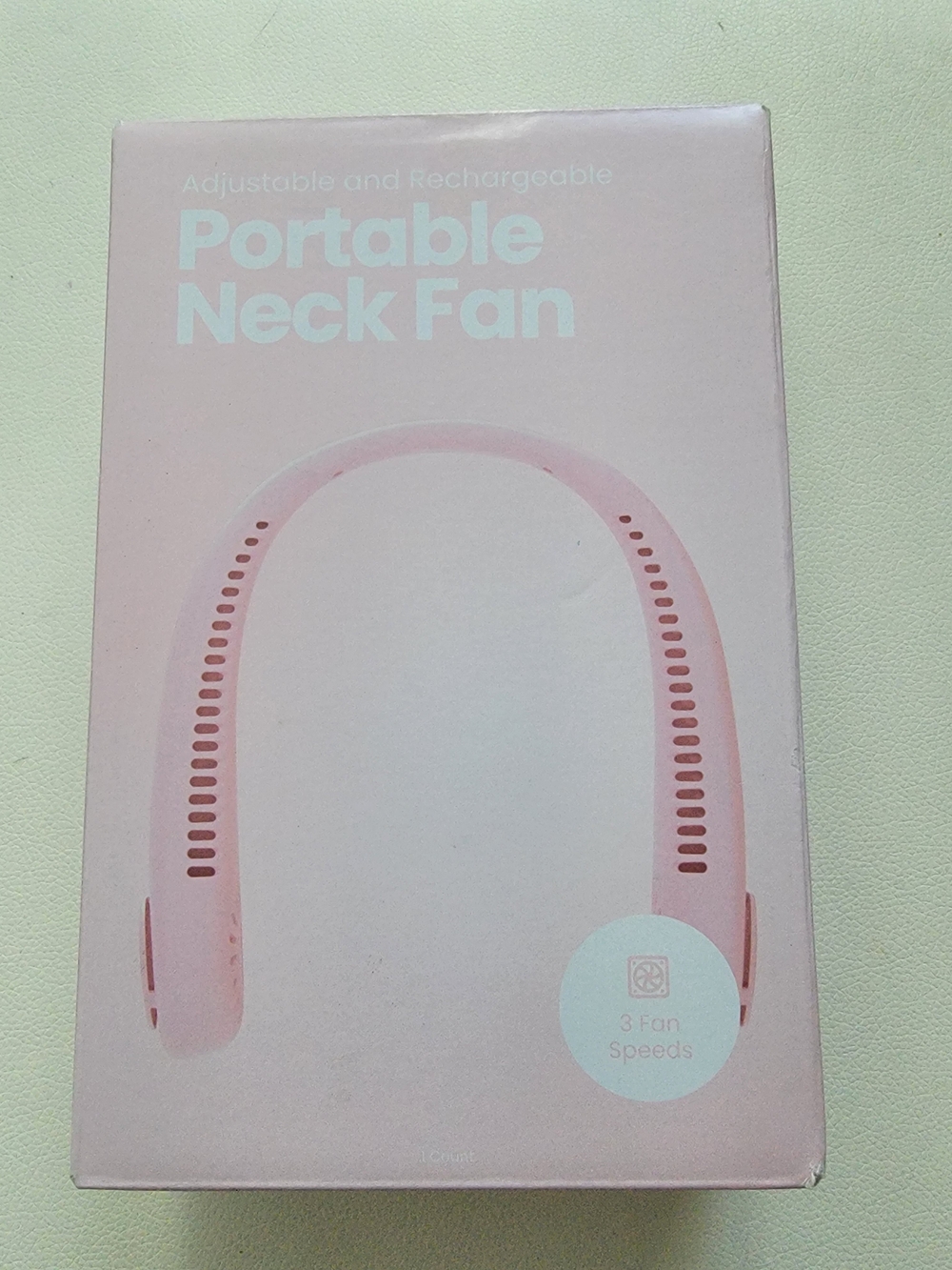 Gems Portable Neck Fan - Pink Rechargeable Hands-Free Cooling